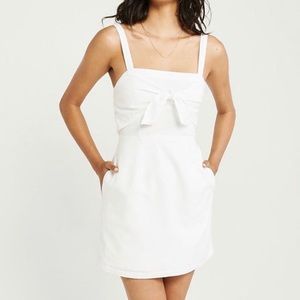 White Tie Front Sundress